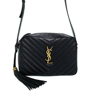 Saint Laurent Quilted Matelasse Paris Lou Camera Chain Shoulder Bag